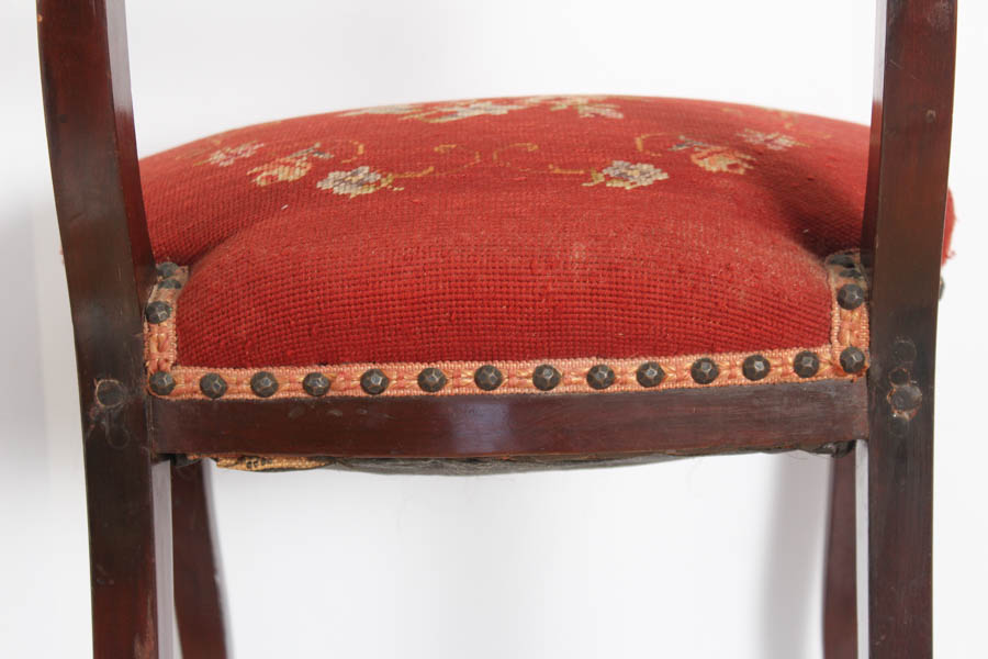 Upholstered Red Chair