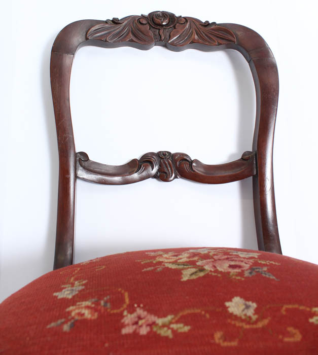 Upholstered Red Chair