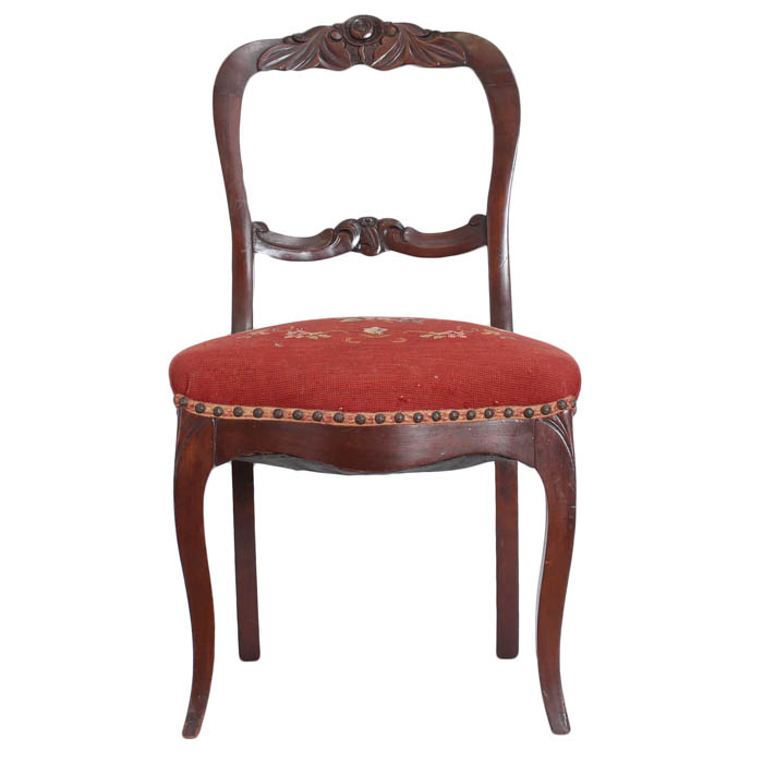 Upholstered Red Chair