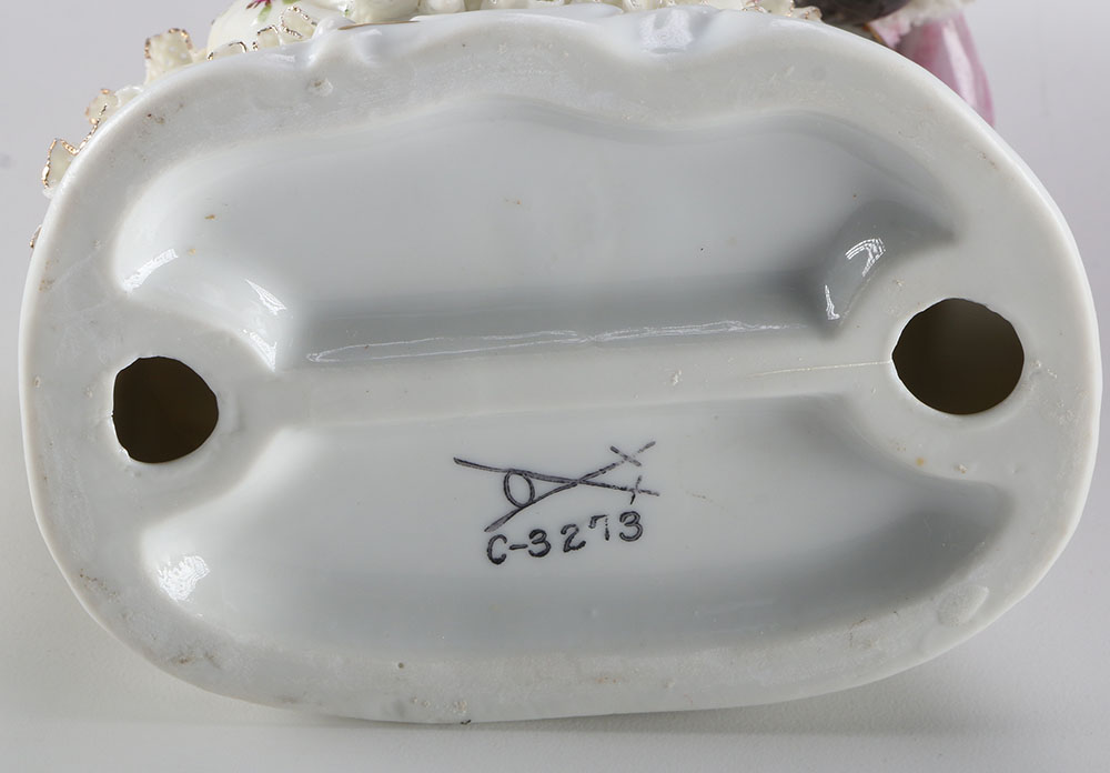 Vintage Dresden Lace Dipped Porcelain Figurines