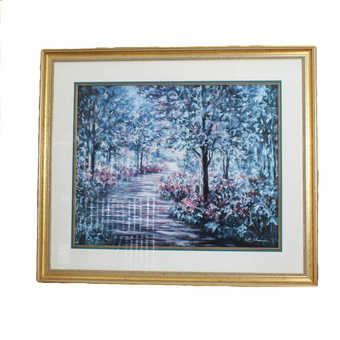 Framed Photo Offset Lithograph