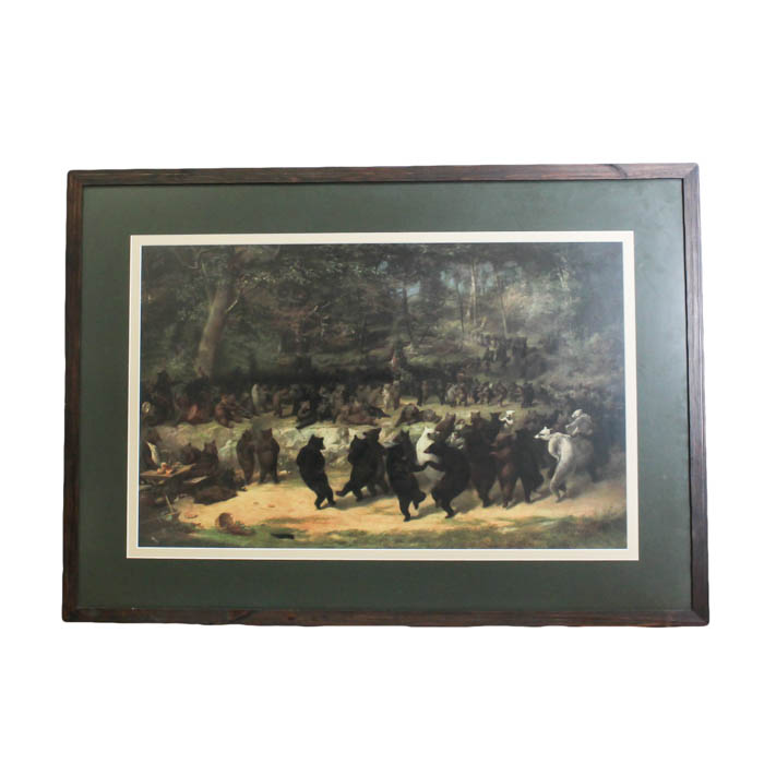 Framed Photo Offset Lithograph