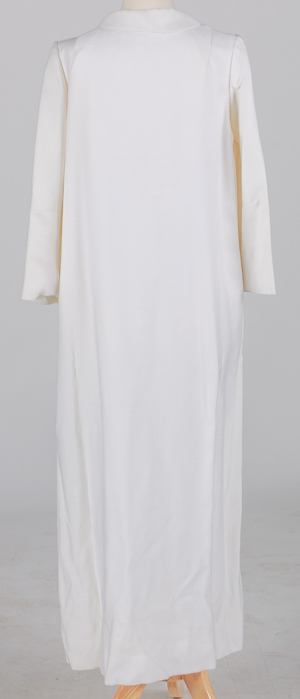 White Vintage Handmade Woman's Dress Coat