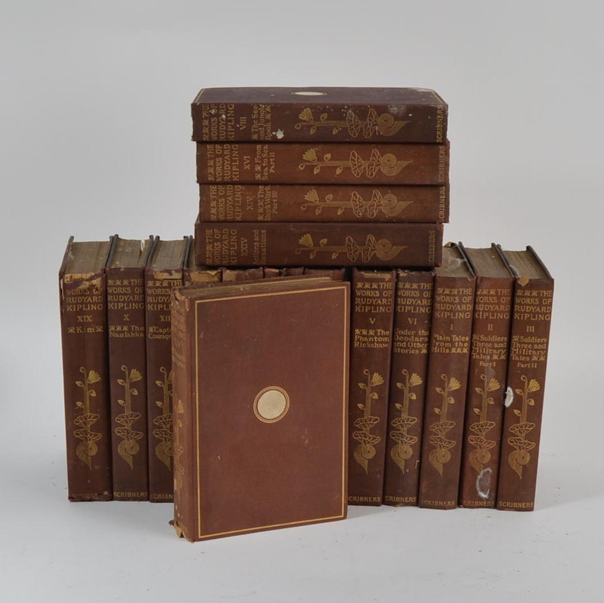 1909 Ruyard Kipling Book Series