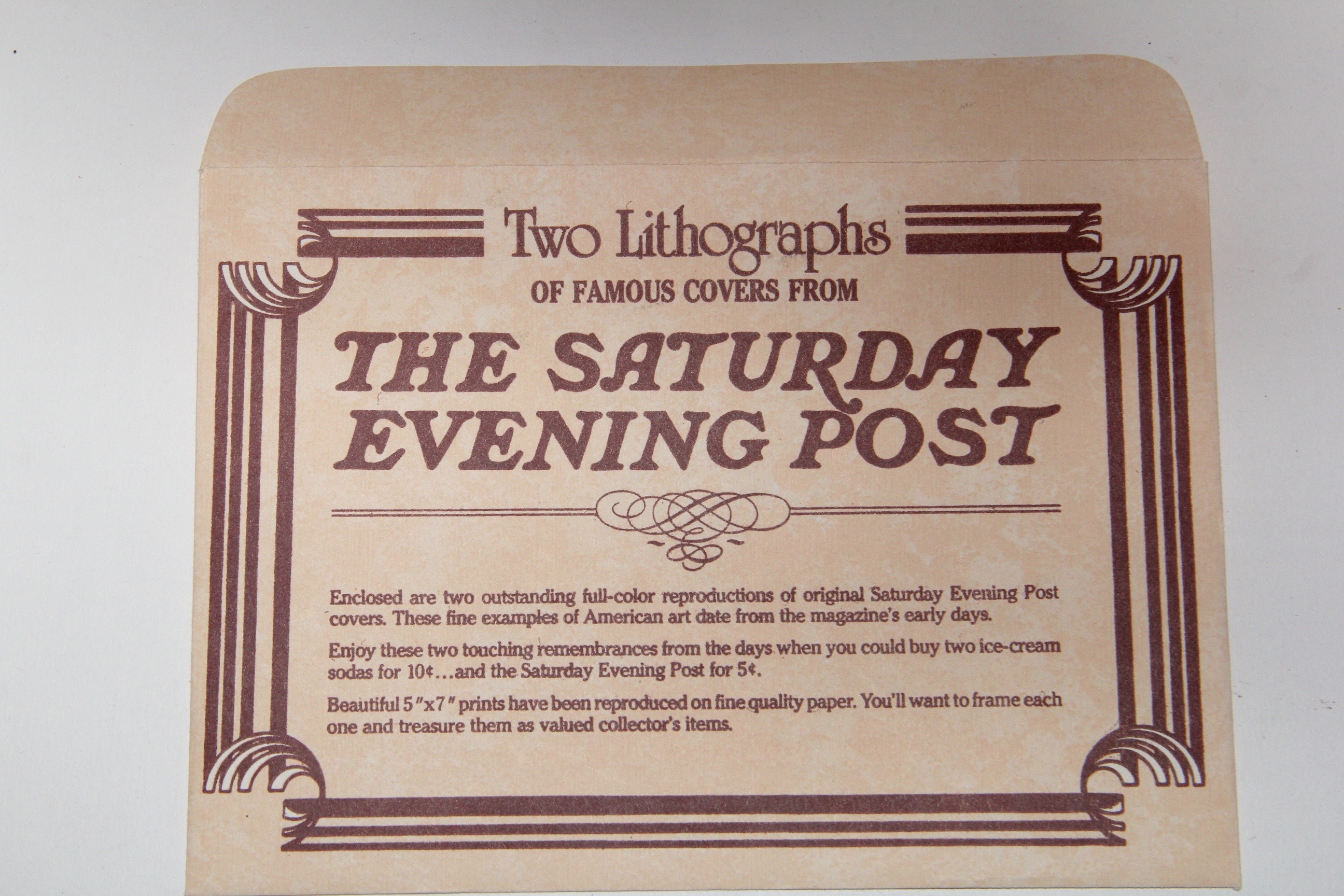 Vintage "The Saturday Evening Post" Cover Lithographs