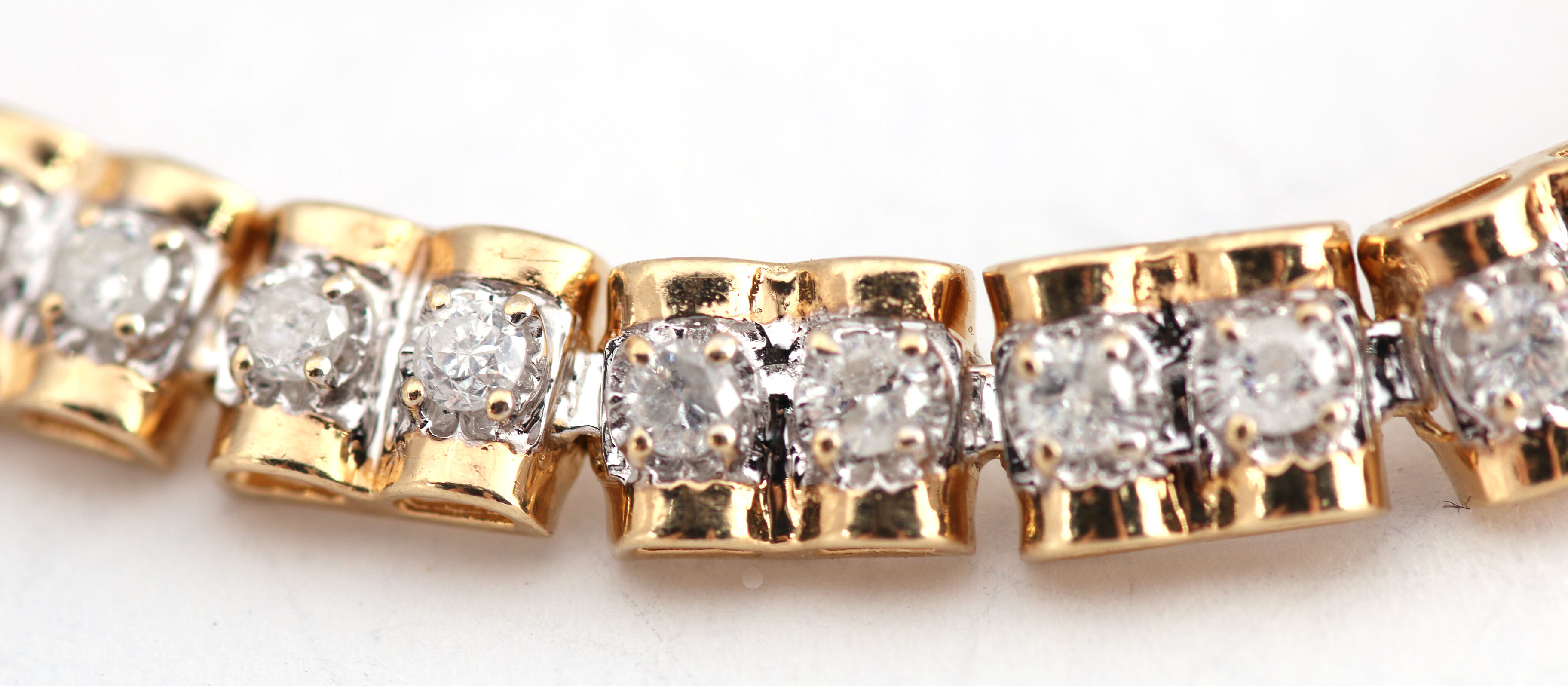 10K Gold and Diamond Tennis Bracelt