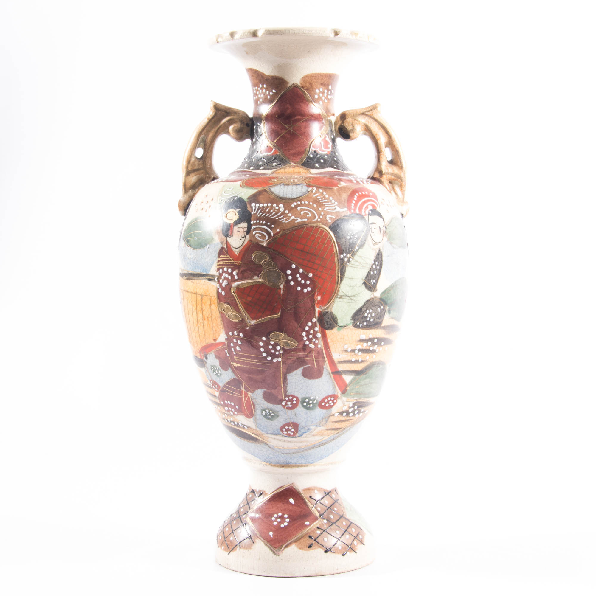 Antique Satsuma Style Vase