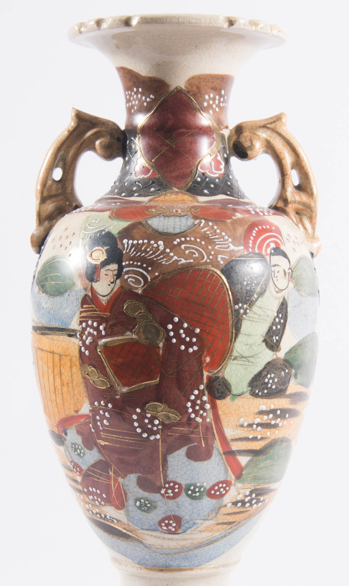 Antique Satsuma Style Vase