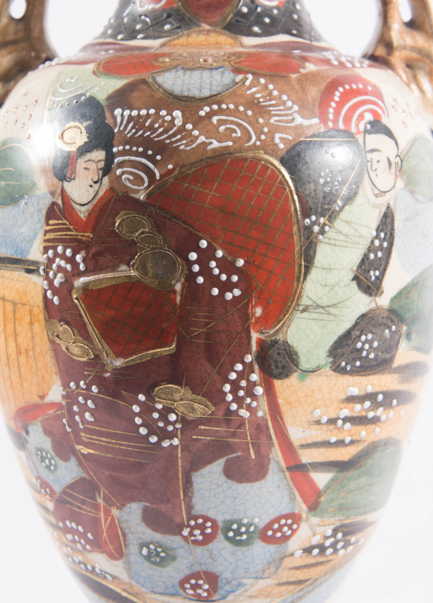 Antique Satsuma Style Vase