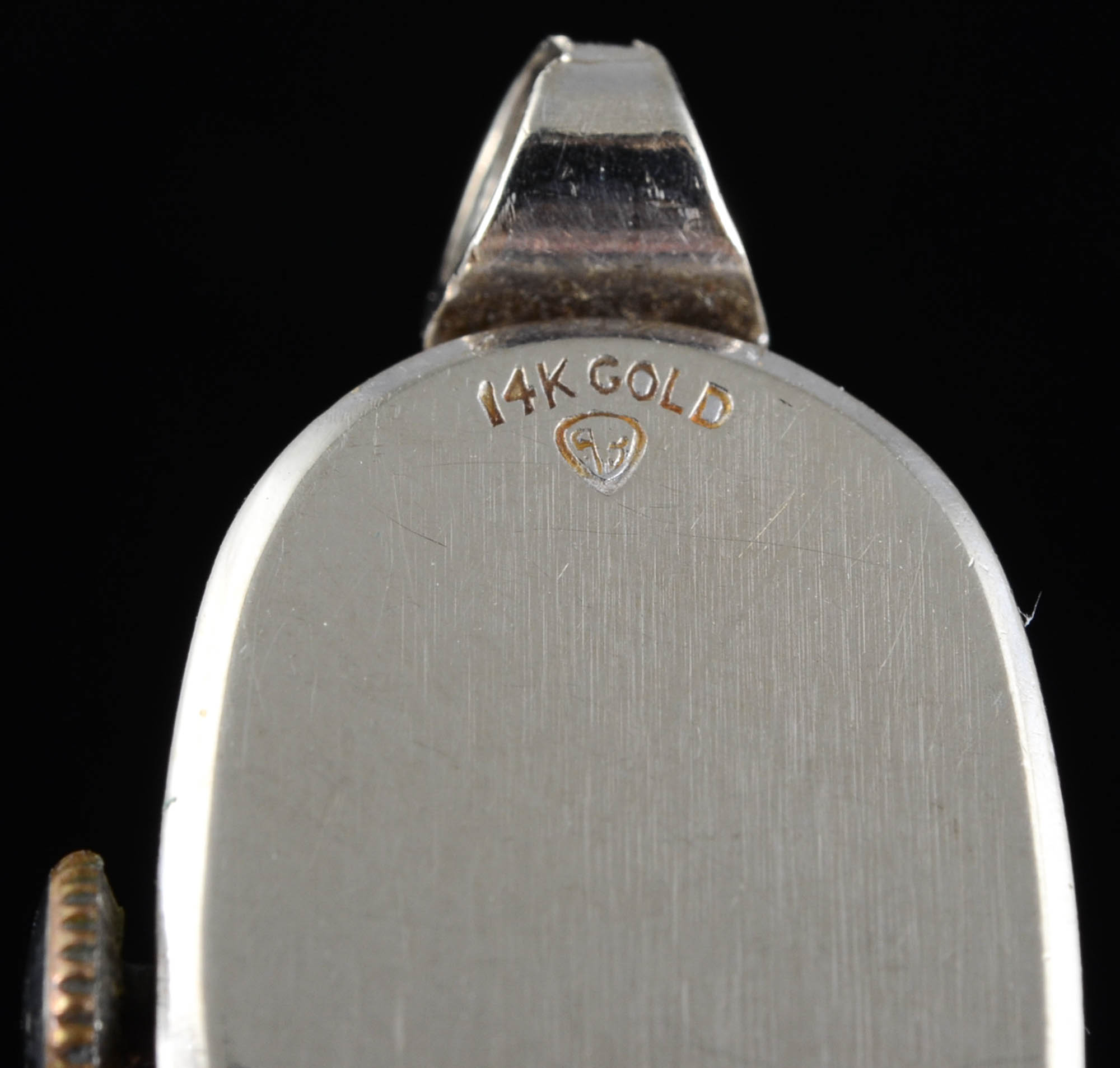 Early 20th Century Elgin 14K White Gold Watch Case with Diamond Accents