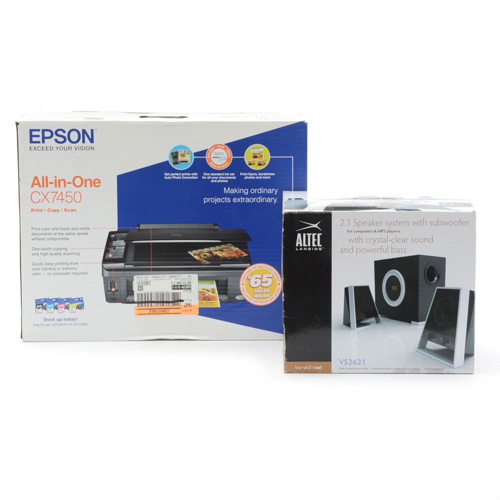 Epson Printer and Altec Computer Speakers