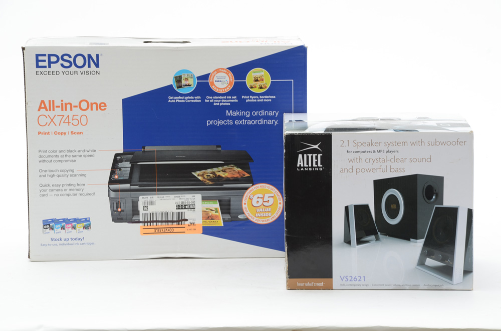 Epson Printer and Altec Computer Speakers