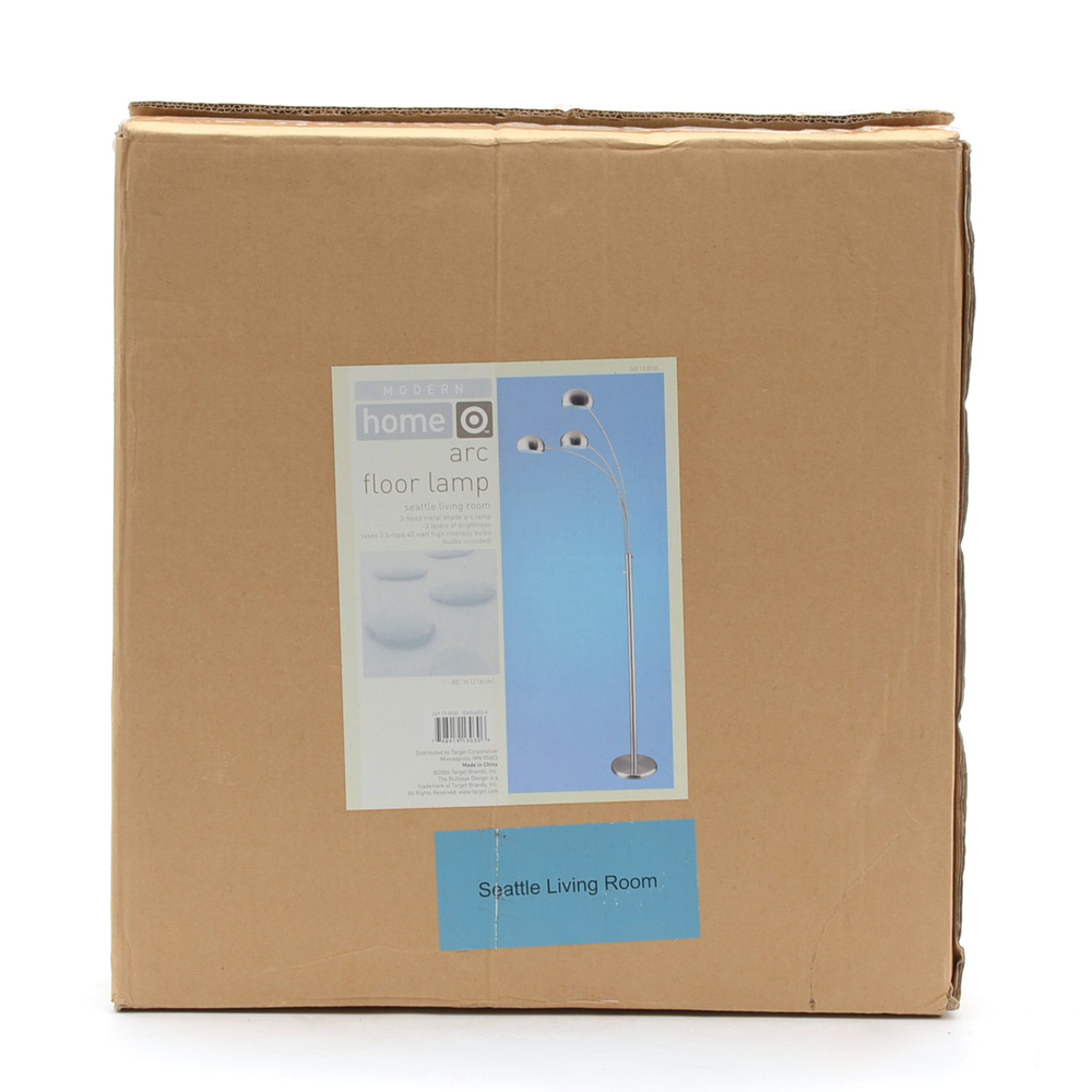 Modern Home Seattle Living Room Arc Floor Lamp