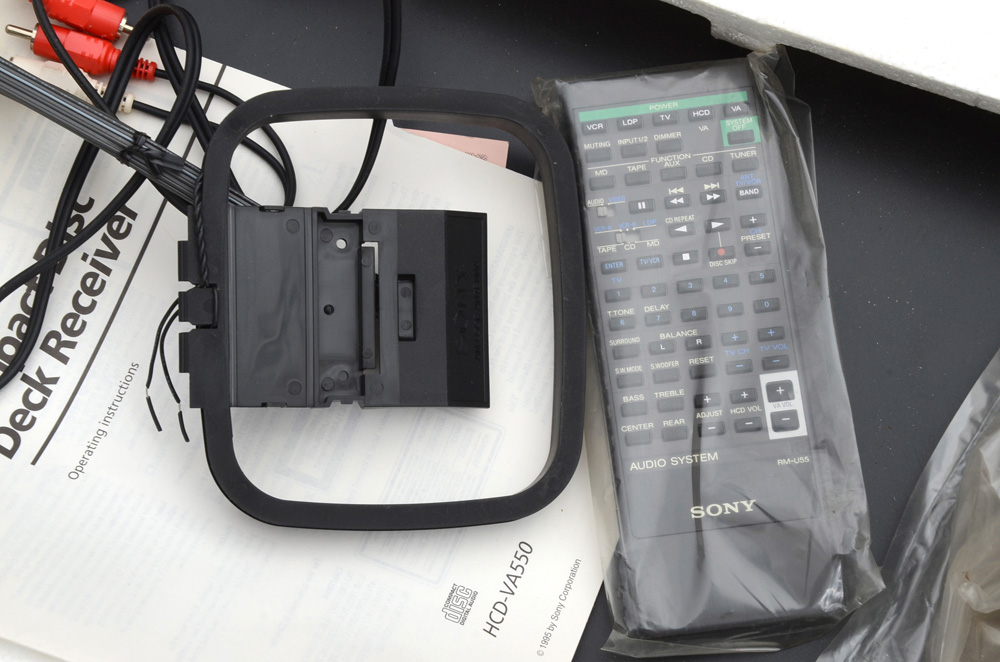 Sony Compact Disc Deck Receiver with Casette