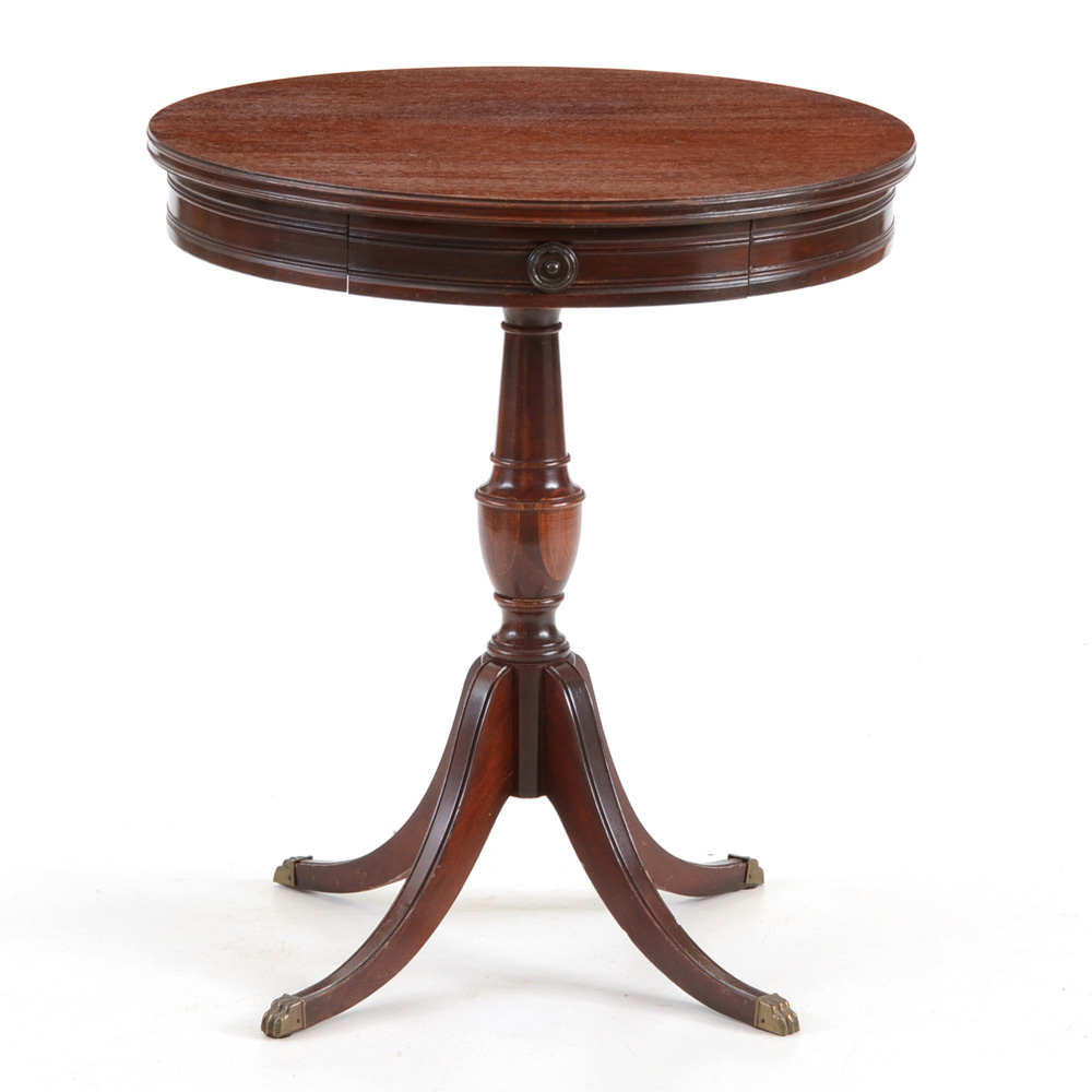 Mahogany Drum Table
