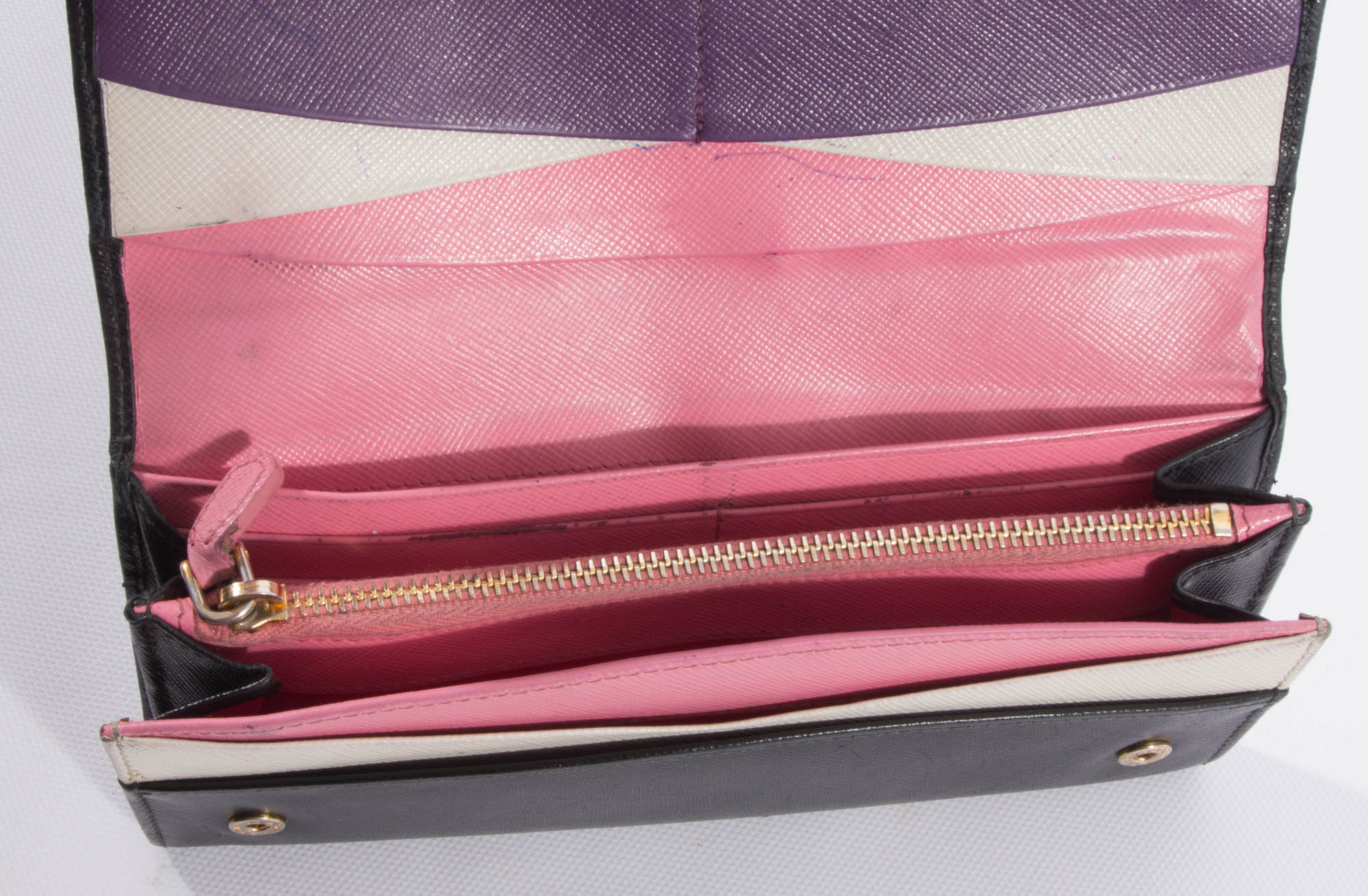 Black Leather Prada Wallet