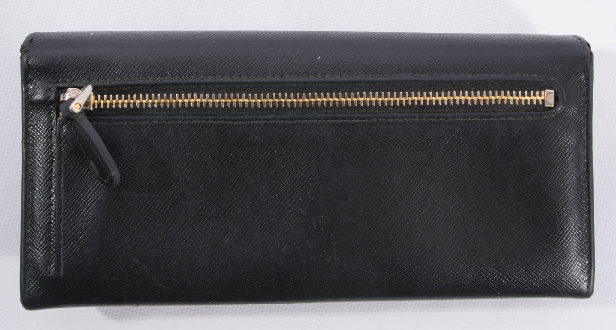 Black Leather Prada Wallet