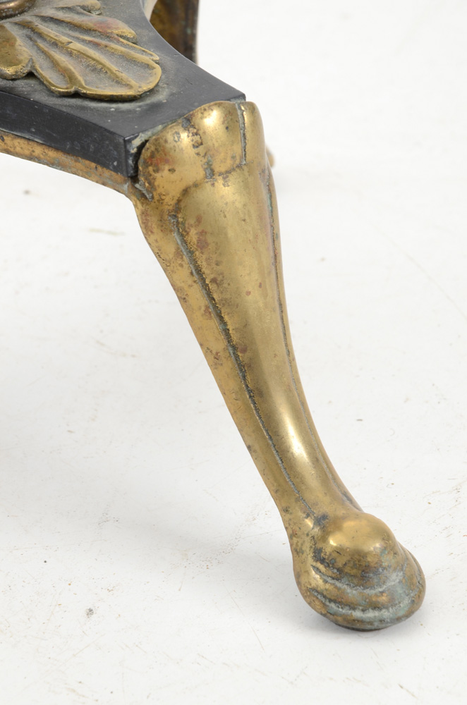 Vintage Brass Floor Lamp with Deer Finial