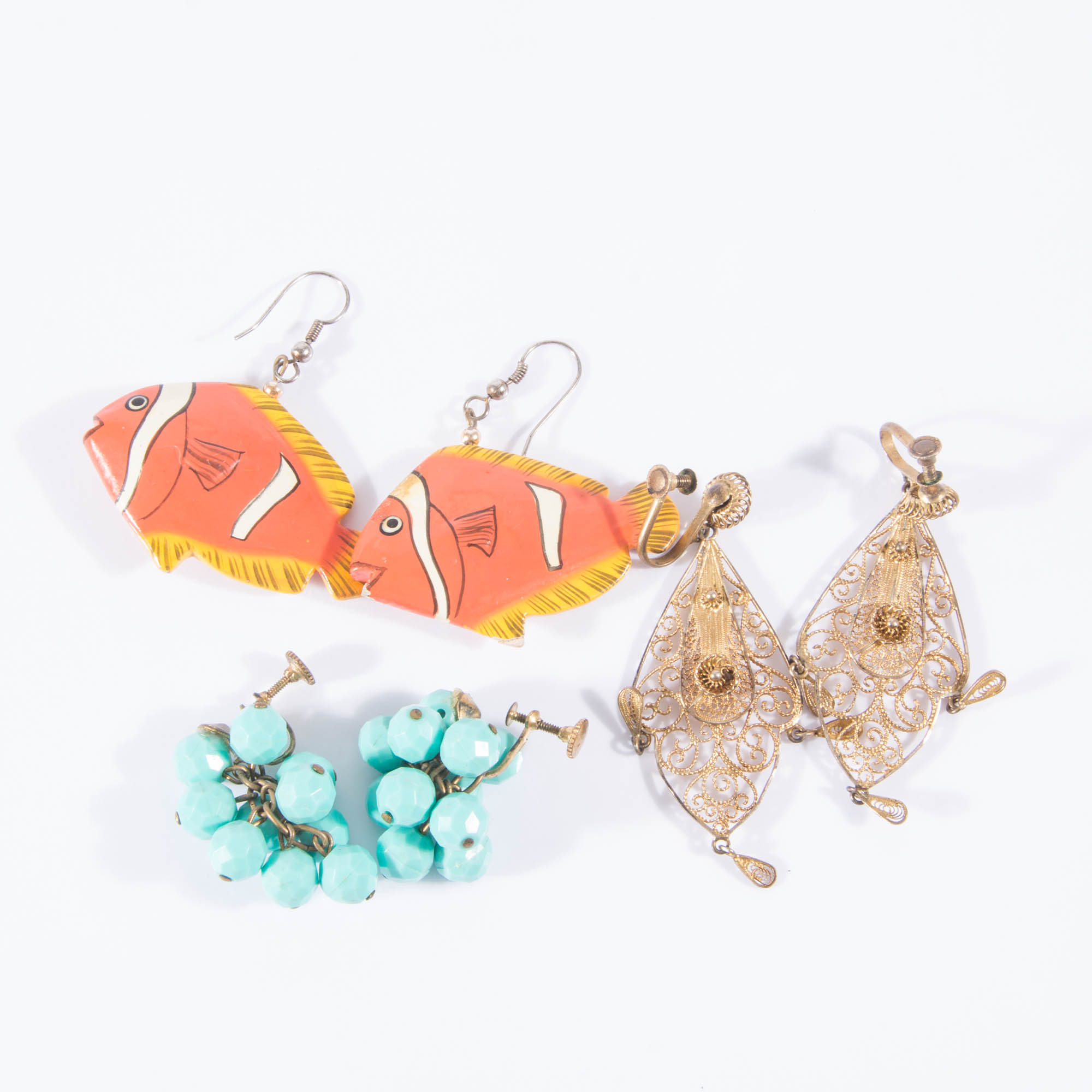 Trio of Vintage Earrings