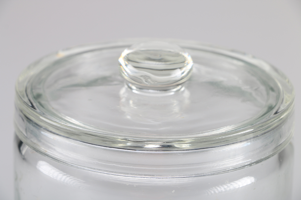 Vintage Glasco "Applicators" Apothecary Jar and Juice Bottle