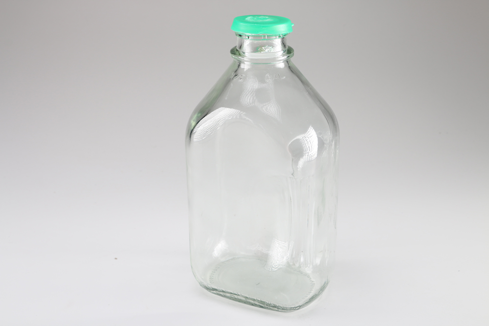 Vintage Glasco "Applicators" Apothecary Jar and Juice Bottle