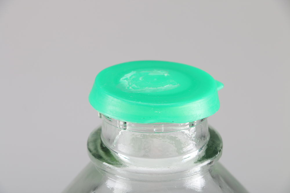 Vintage Glasco "Applicators" Apothecary Jar and Juice Bottle