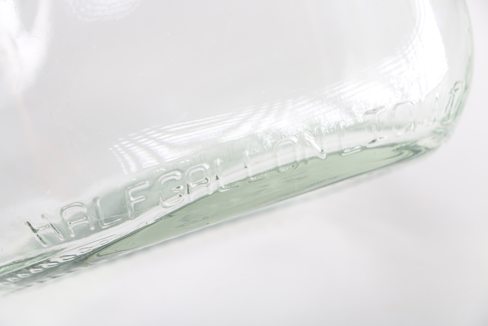 Vintage Glasco "Applicators" Apothecary Jar and Juice Bottle