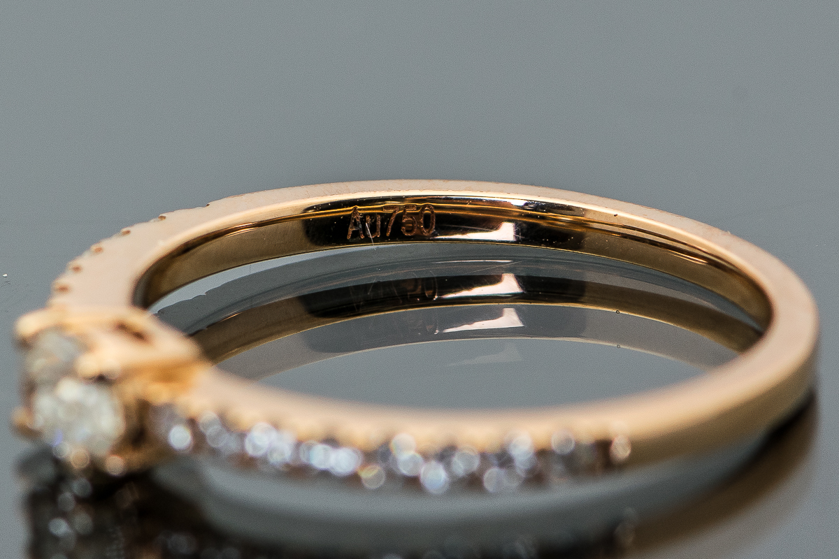 18K Rose Gold and Diamond Ring