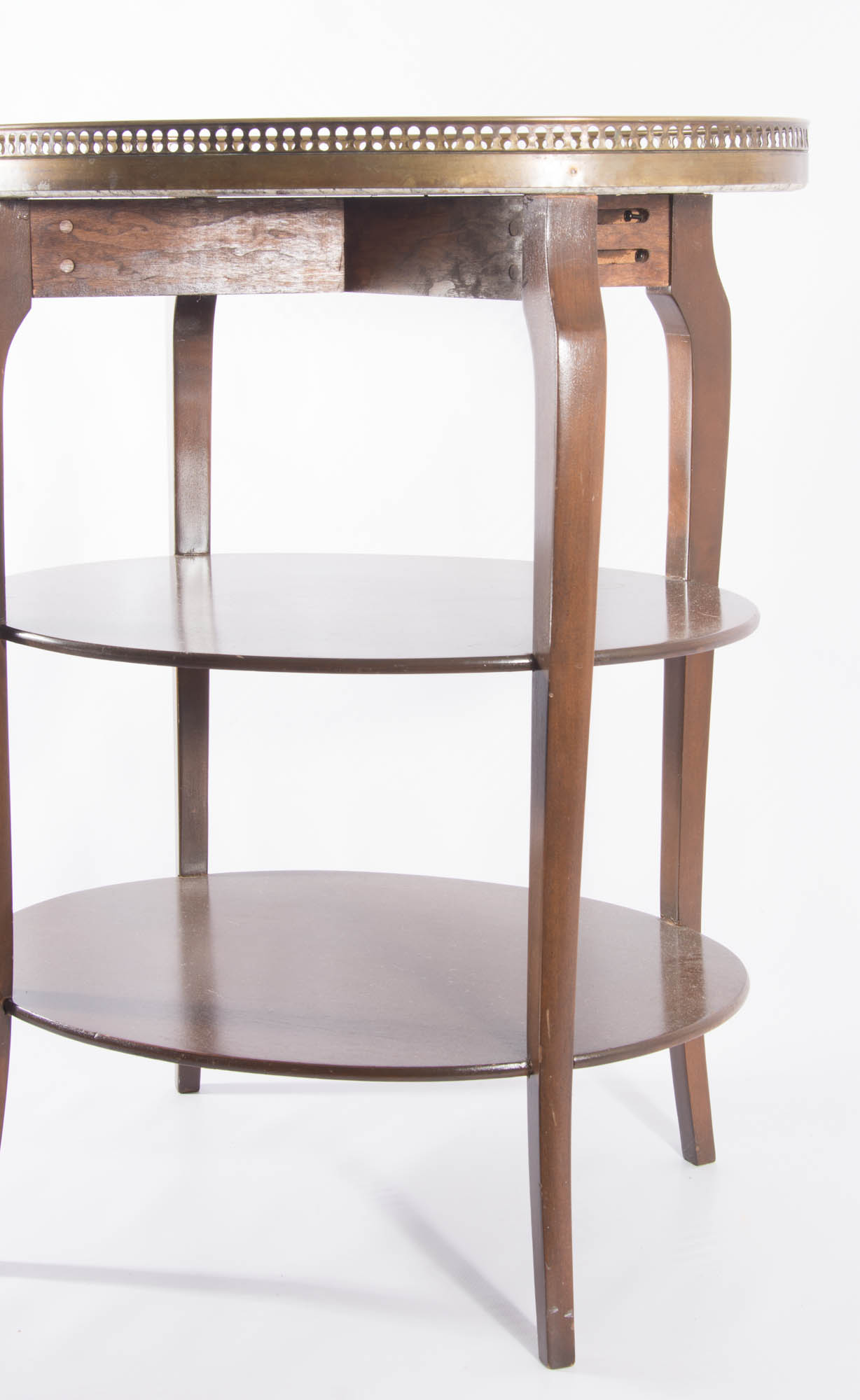 Antique Granite Top Side Table