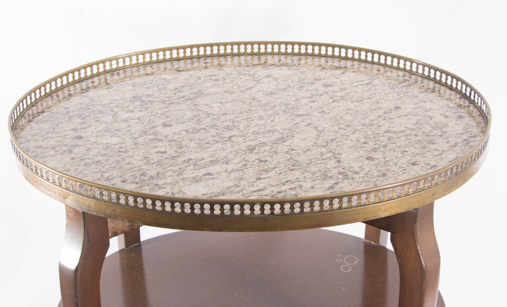 Antique Granite Top Side Table