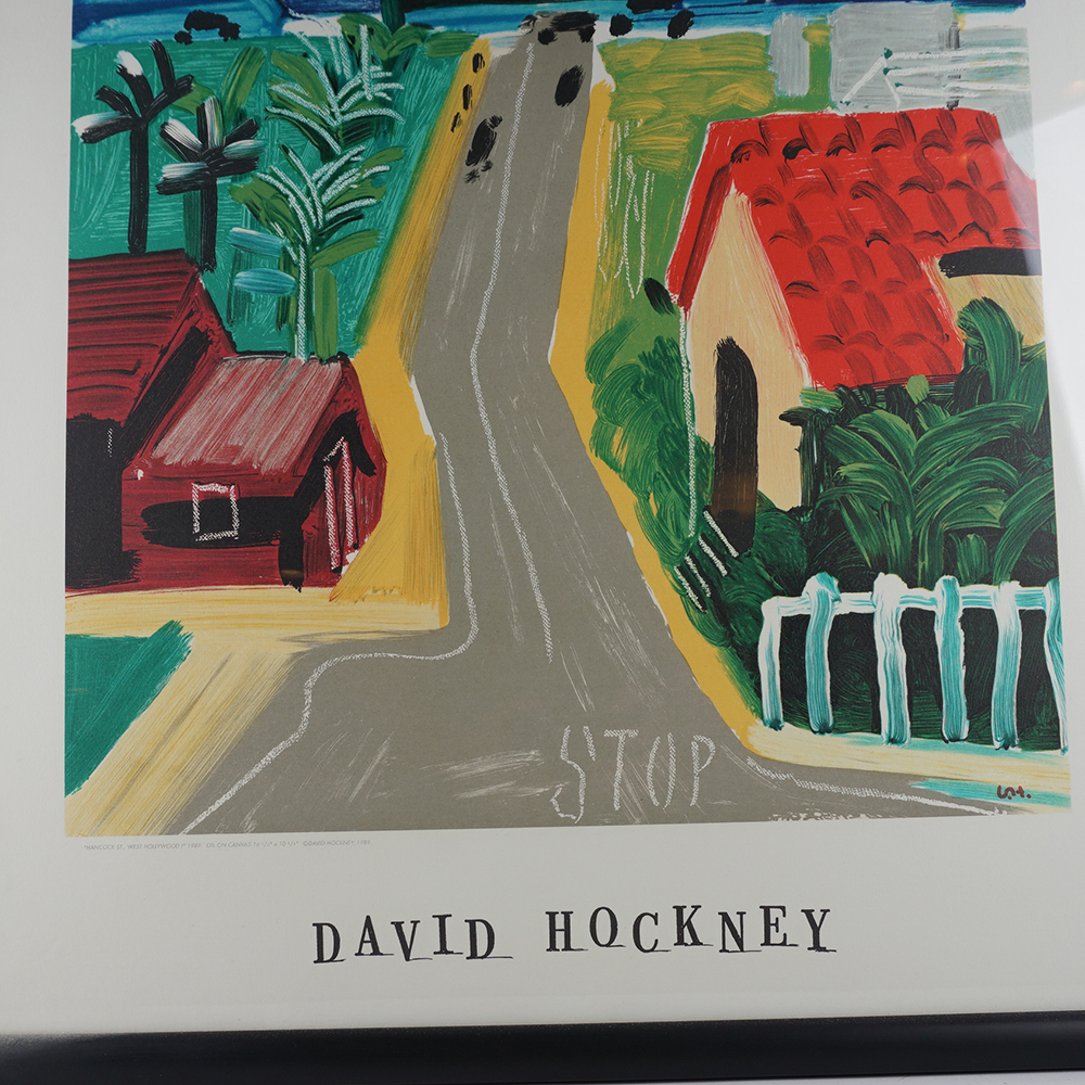 Offset Lithograph after a work titled "Handcock St, West Hollywood" by David Hockney