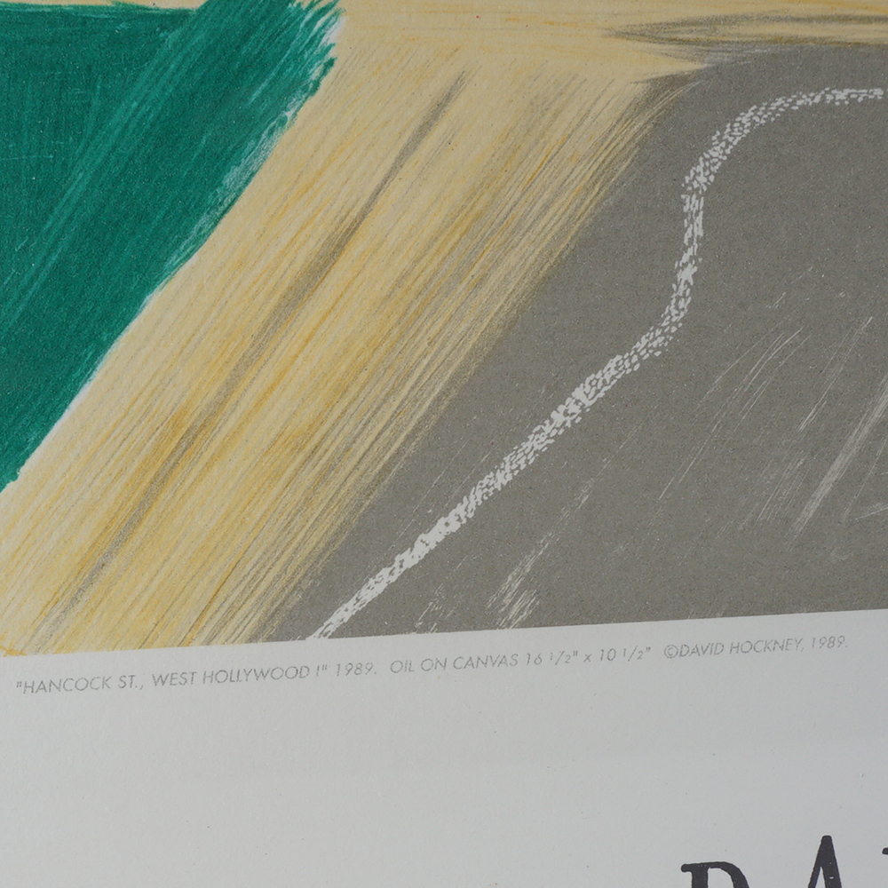 Offset Lithograph after a work titled "Handcock St, West Hollywood" by David Hockney