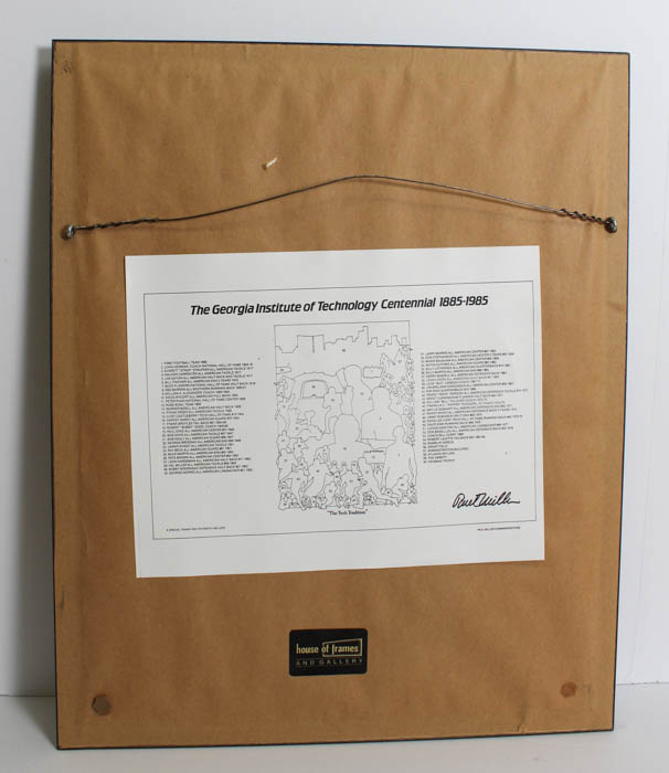 Set of Two Georgia Tech Framed Art