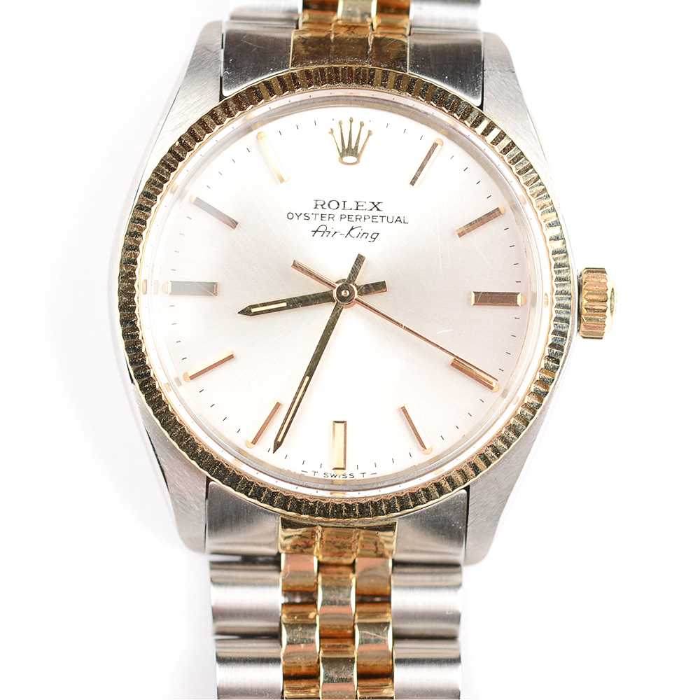 Stainless Steel and 18K Yellow Gold Oyster Perpetual Air King Rolex