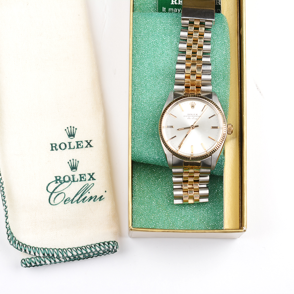 Stainless Steel and 18K Yellow Gold Oyster Perpetual Air King Rolex