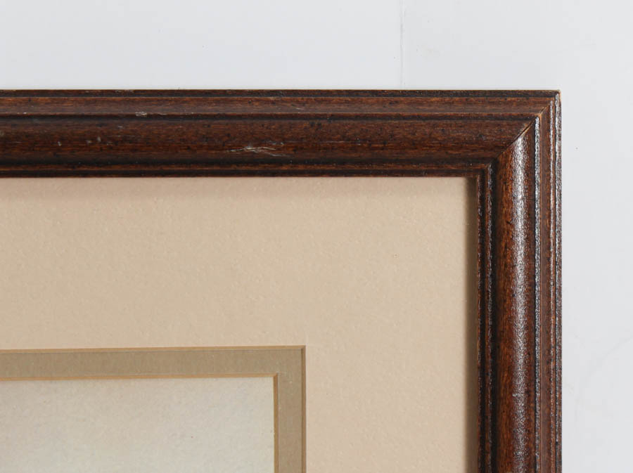 Framed Photo Offset Lithograph after "Warwoman Community Highlands, N.C." 1972 by Hubert Shuptrine