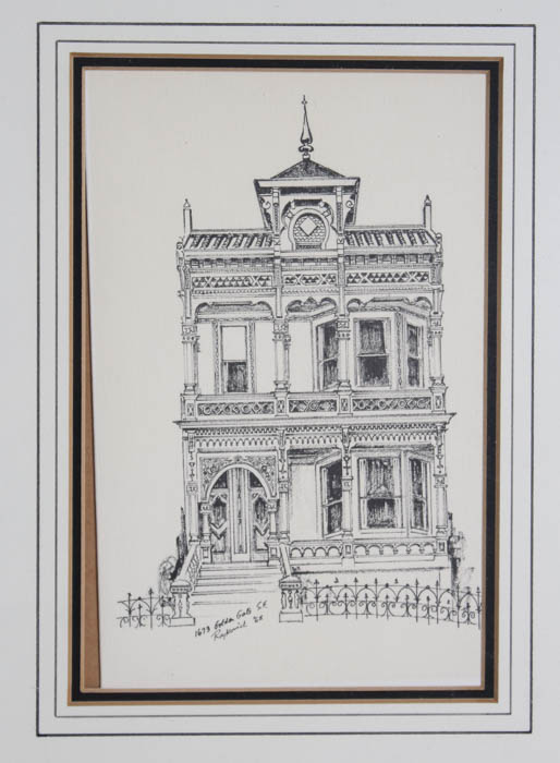 Pair of Framed Photo Offset Lithograph of Archictecture