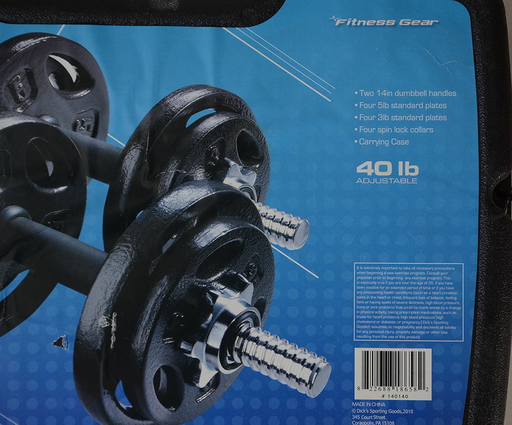 Everlast Freestanding Heavy Bag and Weight Set