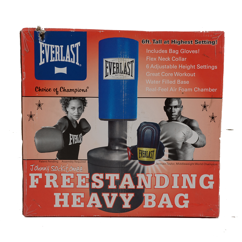 Everlast Freestanding Heavy Bag and Weight Set
