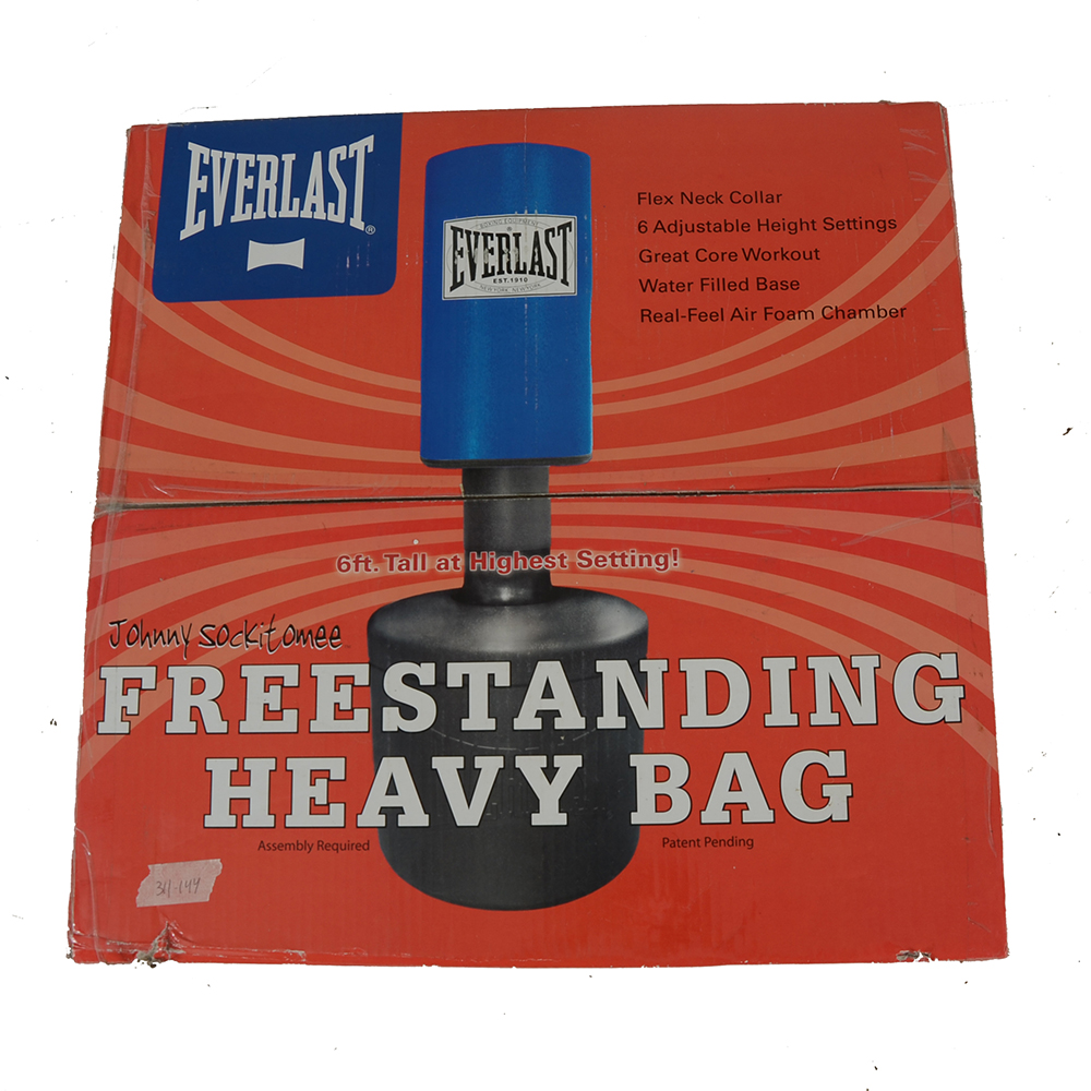 Everlast Freestanding Heavy Bag and Weight Set