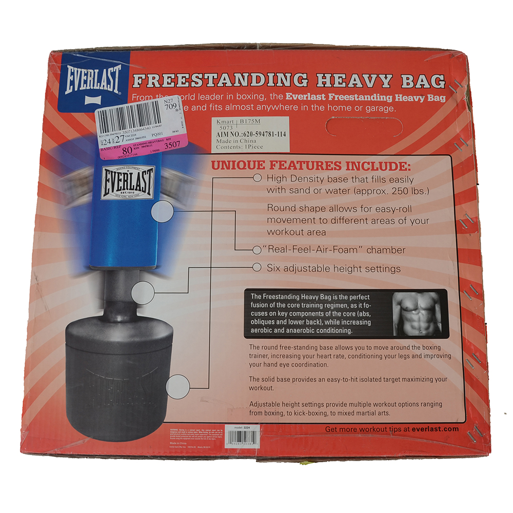 Everlast Freestanding Heavy Bag and Weight Set