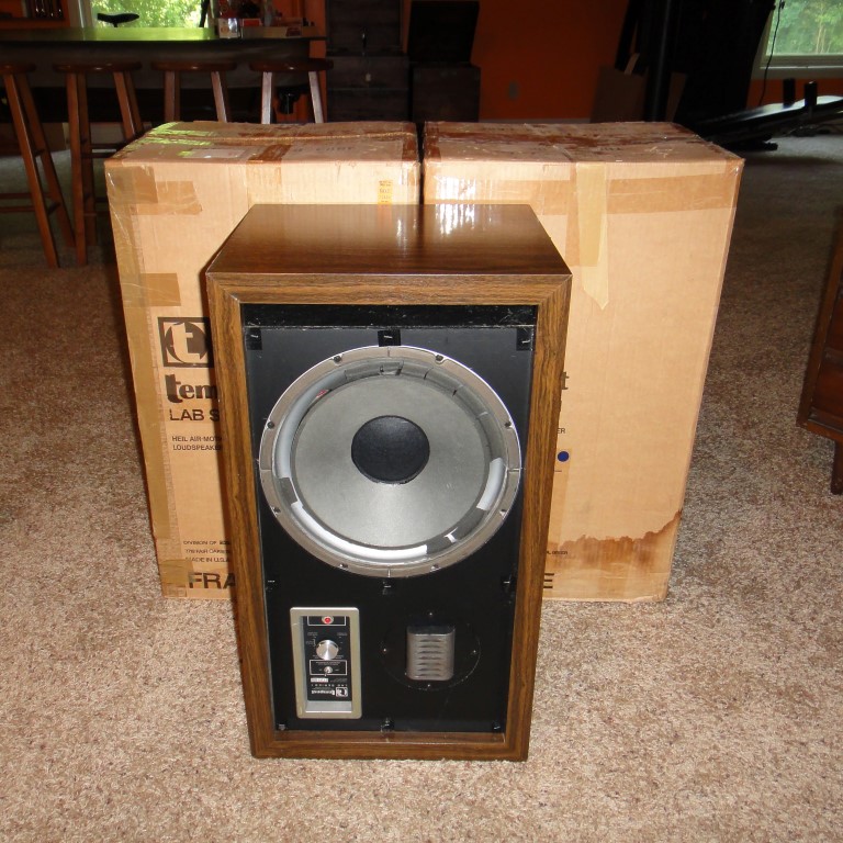 Two Tempest Lab Series Speakers in Cabinets