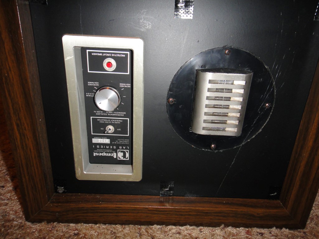 Two Tempest Lab Series Speakers in Cabinets