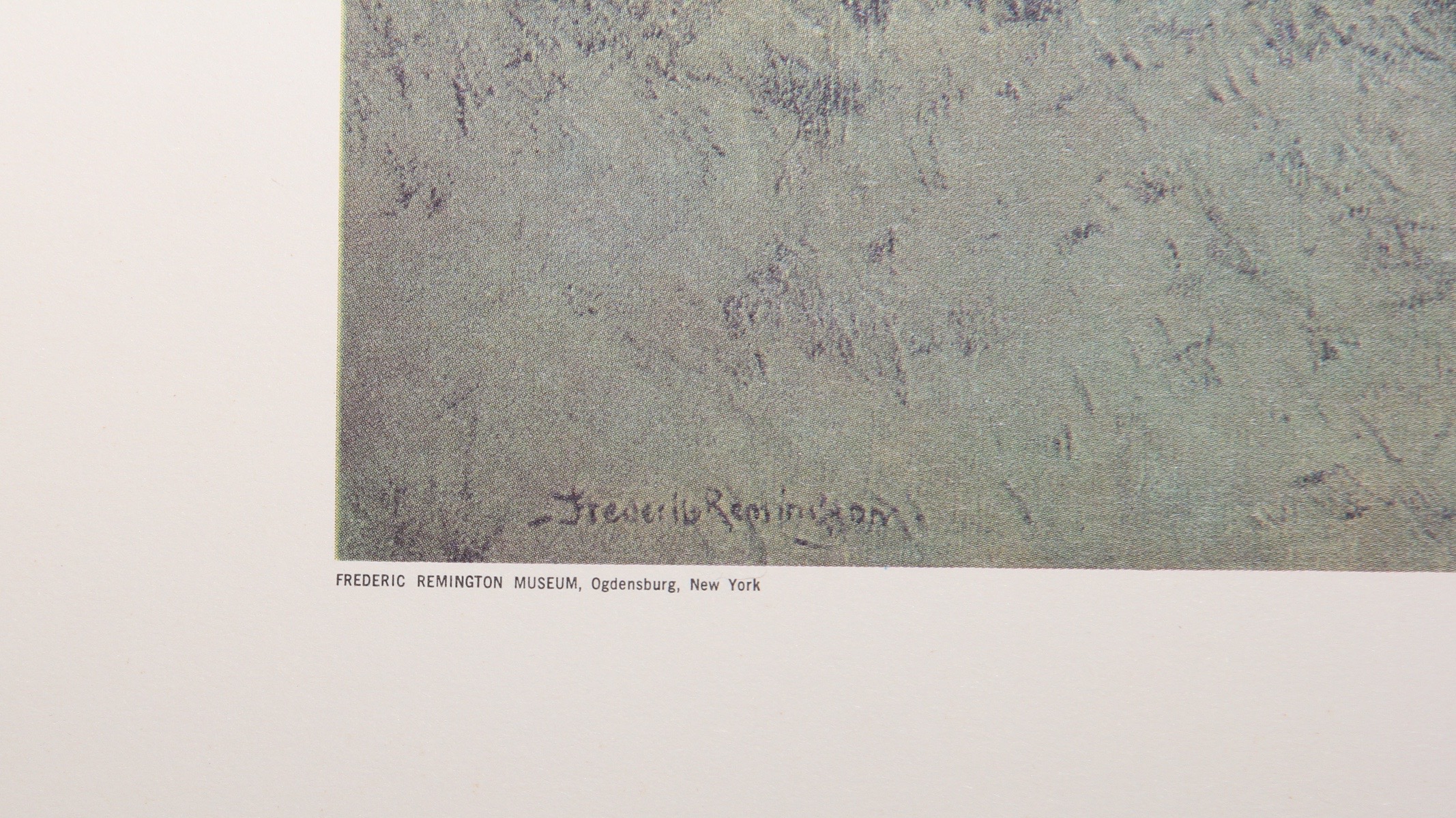 Offset Lithograph After Frederic Remington's 1907 Painting "The Sentinel"