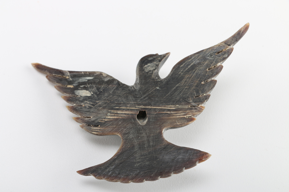 Carved Horn Bird Decoration