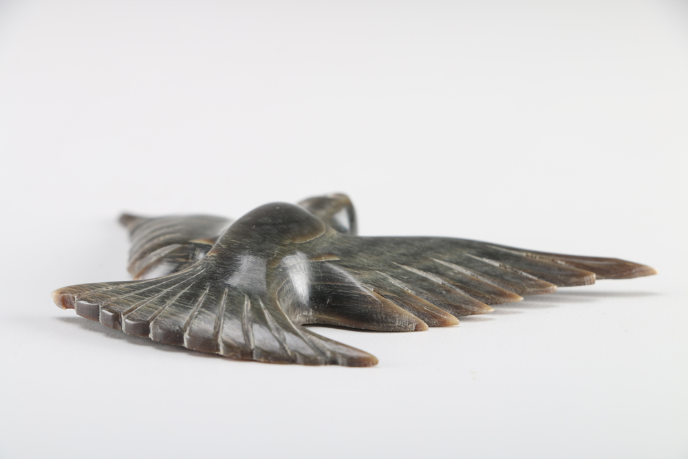 Carved Horn Bird Decoration