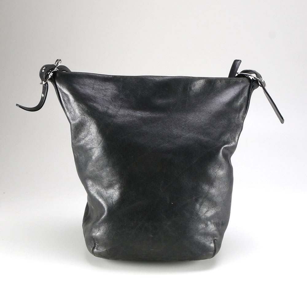 Black Leather Legacy Coach Tote