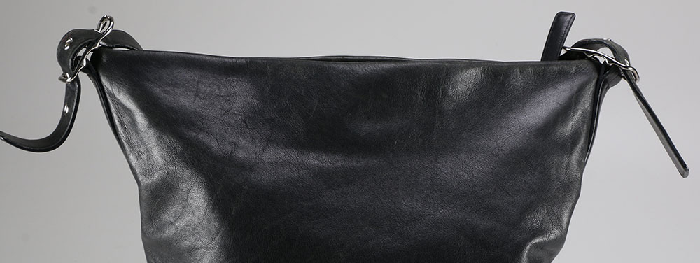 Black Leather Legacy Coach Tote