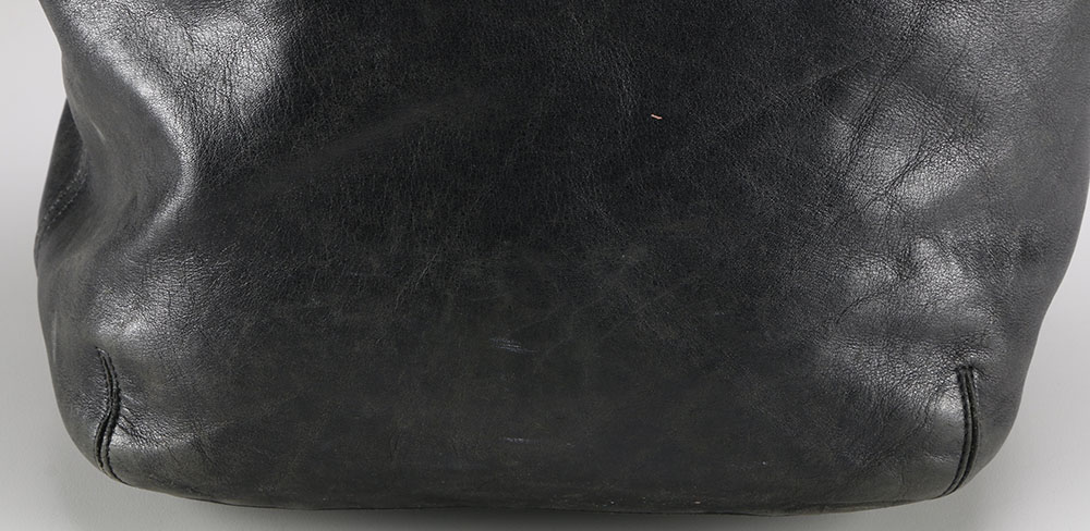 Black Leather Legacy Coach Tote