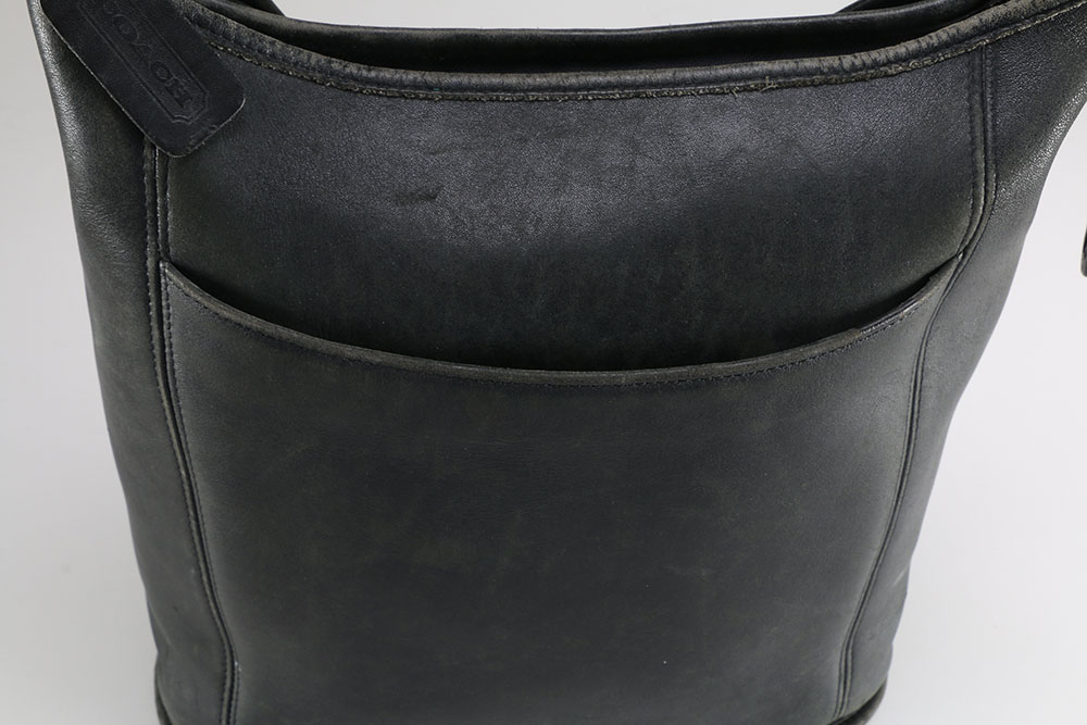 Black Leather Coach Hobo Purse
